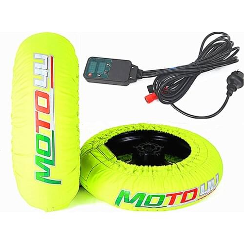 Motorcycle Tire Warmer Set 120/200 120/190 Front and Rear Race Tyre Warmer with digital