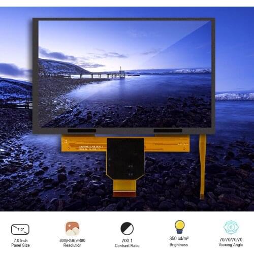 Original SAMSUNG 7 Inch TFT 800x480 Lcd Module Display LMS700KF23 For Industrial Use 350 Nits 800×480