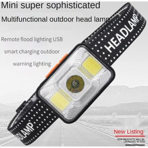 LED Strong Headlight Rechargeable Super Bright Induction Mini Night Fishing Miners Lamp Head-mounted Outdoor Lighting