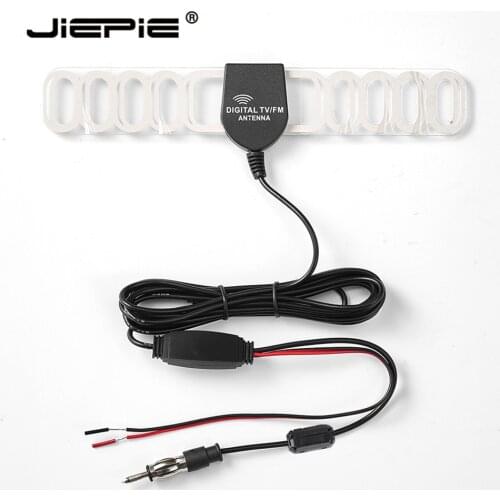 JIEPIE Universal Car FM Antenna 20dB Amplifier 3M cable Windshield Hidden Antenna for Car Truck Car Radio Stereo Active antenna