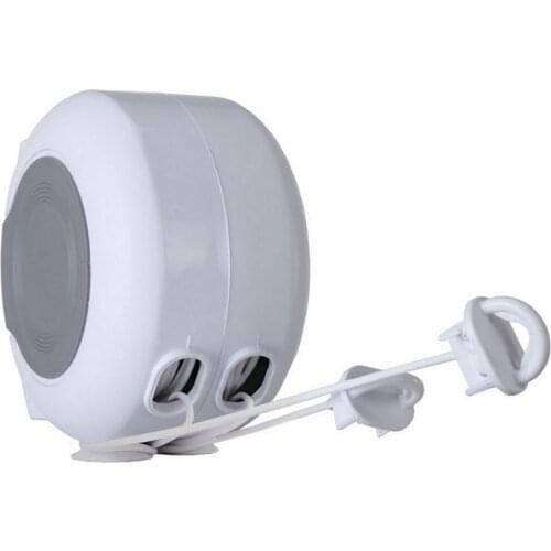 Retractable Clothes Drying Rack Rope Clothesline Heavy Duty Portable Clothes Dryer with 2 Adjustable PVC Rope String