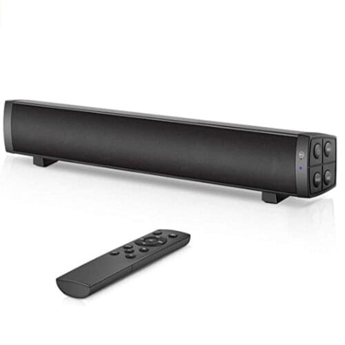YOUXIU 10W Bluetooth Speaker 3D Stereo Bass Soundbar Portable TV Home Theater Loudspeaker With Remote Control