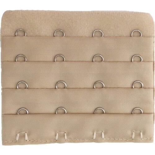 Women 4 Rows 4 Hooks Bra Extender Breasted Lingerie Bra Clasp Soft Extenders Strap Intimates Accessories