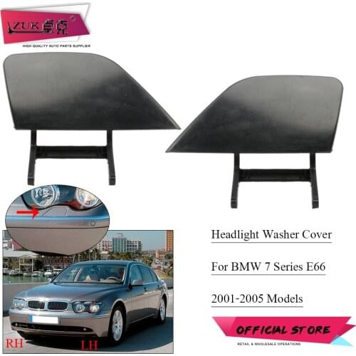 ZUK Front Bumper Headlight Washer Nozzle Cover Lid For BMW 730 735 740 745 760 E65 E66 E67 2001-2005 Washer Cap High Quality