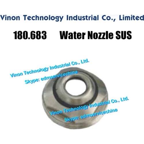 180.683 edm Stainless Water Nozzle size: M22x0.5x8.1tmm for Agie AC100,AC120,AC200,AC220,AC300 Agie edm spare parts 180.683.5, 5