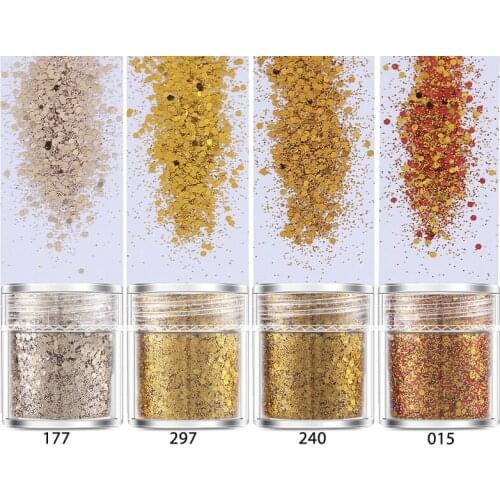 4PCS Mixed Set UV Resin Mold Filling Decroation Materials DIY Glitter Sequins Nail Supplies