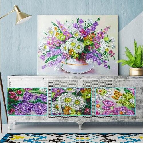 5D diamond painting DIY special-shaped crystal diamond embroidery kit flowers home decoration crafts ornaments hanging painting