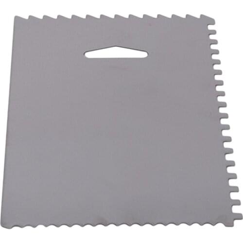 Aluminum Cake Cream Scraper Baking Tool Cake Decorating Tool Serrated Edge Sugarcraft Pastry Tools