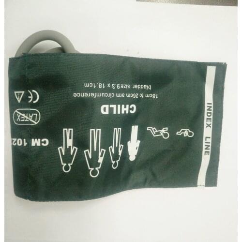 Free Shipping kmtkeramed Reusable Blood Pressure Cuffs,Pediatric size, ,Limb cir.=18~26cm,one-tube,TPU Bladder