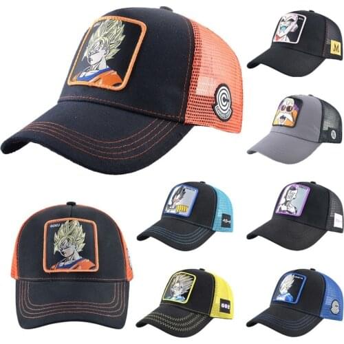 Dragon Ball Animation Peripheral Baseball Cap Trucker Cap Mens Labeled Net Cap Peaked Cap Female Wukong Exquisite Gift
