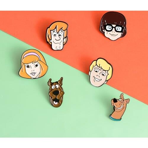 Cute cartoon family avatar brooch dog badge brooch pin cowboy lapel backpack hat fashion jewelry gift for friends