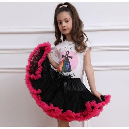 New Toddler Children Skirts Baby Girls Tutu Skirt Fluffy Kids Ballet Bow Princess Party Dance Skirts Lace Skirts Girls Clothes