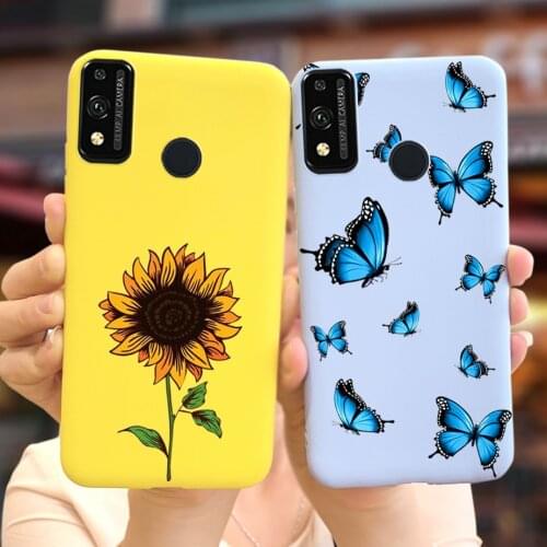 For Huawei Honor 9X Lite Case Soft TPU Stylish Sunflower Phone Cases For Honor 9X Lite 9XLite Back Cover Shockproof Bumper 6.5