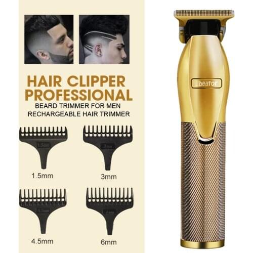 Electric Hair Clipper Professional Shaver Men Beard Trimmer T-Outliner Head Cordless Corded Haircut Machine Hair Cutting Barber