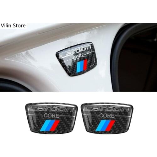Carbon Fiber Emblem B Column Car Sticker For BMW 1 2 3 4 5 6 7 Series E90 F20 F22 F30 F32 F10 F15 F16 G30 X1 X2 X3 X4 X5 X6 E70