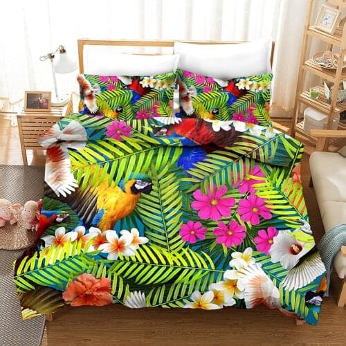 Fanaijia 3D Flower Duvet Cover Set with Pillowcase Luxury Bedding Set twin size Bed Set Home Textile comforter set