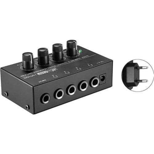 HA400 4 Channels Mini Stereo Headphone Amplifier with Power Adapter US/UK/EU/AU Dropshipping