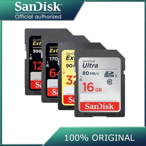 SanDisk Extreme Pro Memory Card SDHC/SDXC SD Card 512GB 256GB 128GB 64GB 32G Class10 U1 U3 4K 16G memoria Flash Card for Camera