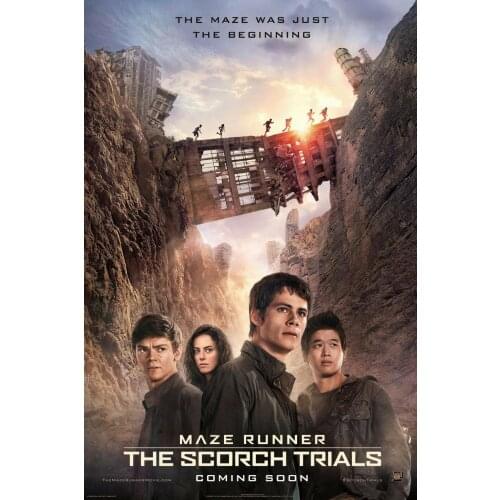 THE MAZE RUNNER THE SCORCH TRIALS MOVIE Art print Silk poster Home Wall Decor