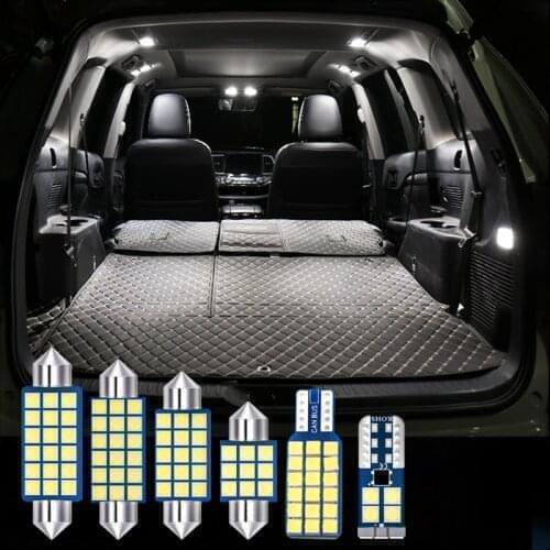 For Honda Accord 8 2008 2009 2010 2011 2012 12v Car LED Bulbs Kit 5pcs Interior light Dome Reading Lamps Trunk Light Accessories