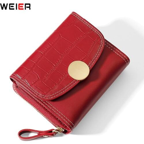 Stone Pattern Small Wallet For Women Soft PU Leather Hasp Ladies Purses Brand Designer Fashion Card Holder Clutch Bags Female