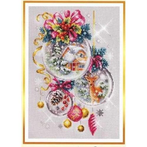 Manufacturer Needlepoint Christmas Fairy Tale Embroidery Cross Stitch Kits with 100% Cotton Floss & Free Shipping for Home Decor