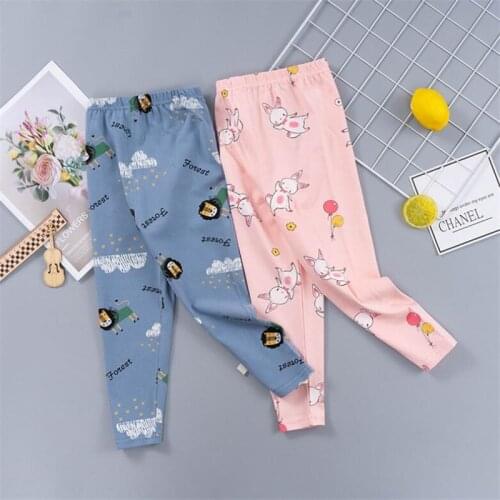 Autumn Lycra Baby Boys Girls Long Pants Cartoon Kids Harem Trousers Bottoms Pants Children Boys Girls Leggings Soft Baby Clothes