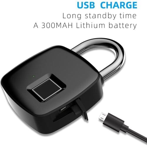 Software Remote Control Anti-Theft Travel Pet Door Bicycle fingerprint Padlock