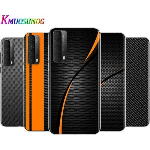 Transparent Cover Car Carbon fibre For Huaeri Y9S Y9A Y9 Y8P Y8S Y7 Y7A Y7P Y6P Y6S Y6 Y5P Y5 Pro Phone Case