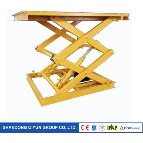 Qiyun CE ISO China Stationary Cheap Design Hydraulic Electric Scissor Lift Platform