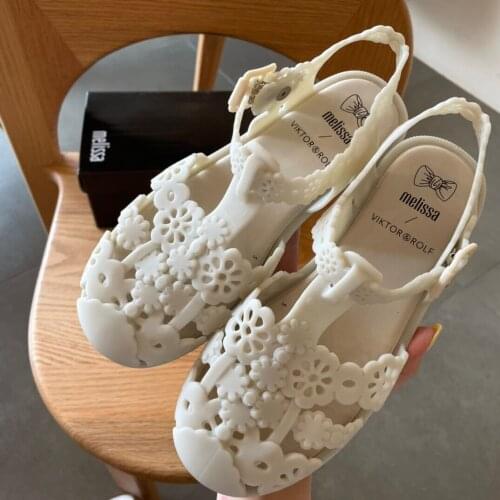 New Fashion Women Flat Summer Sandals Girls Melissa High Quality Hallow Out Roma Sandals Femal Beach Shoes Adult 2021 SM060