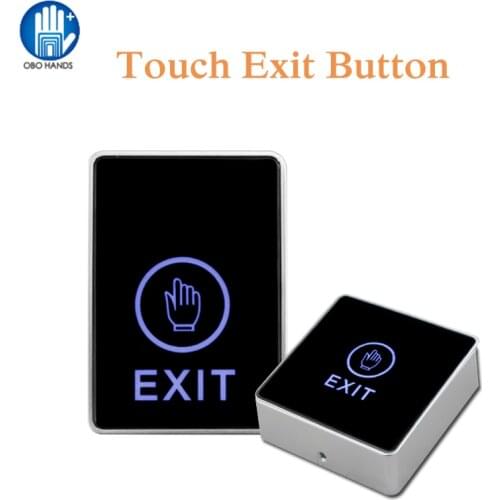 Touch Exit Button Release Push Switch with Blue Light for Access Control System for Home Security Protection