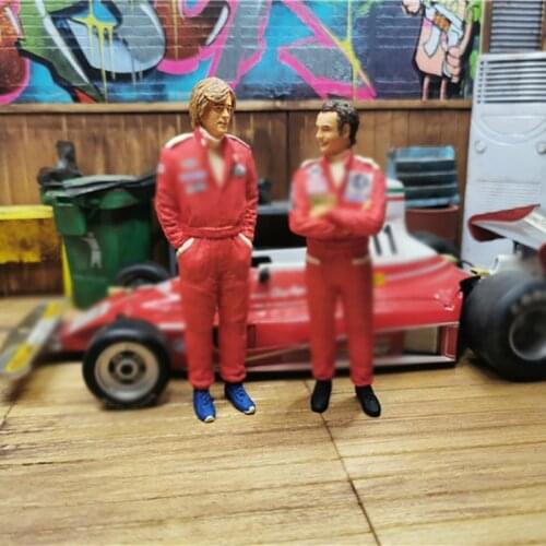 Resin Racer Dolls 1/18 Scale Car Model Scene Simulation Static Mini Dolls Doll Model Collection Vehicle Accessories Display Gift