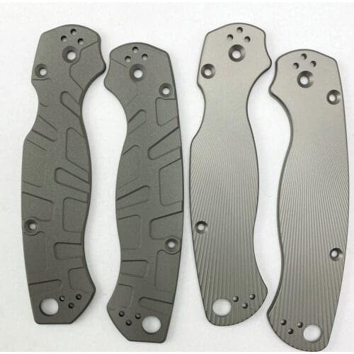 1 Pair Titanium Alloy Blade Handle Patch for C81 Knife Titanium Alloy Para 2 Patch DIY Accessories