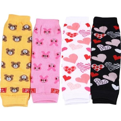 1 Pair/Lot Cute Bear Baby Boys Girls Leg Warmers Cotton Infant Stockings Tight Leggings Valentine Day Heart Baby Legwarmers
