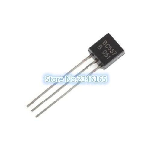 100 PCS BC557B ZU-92 BC557 TO92 557B neue triode transistor
