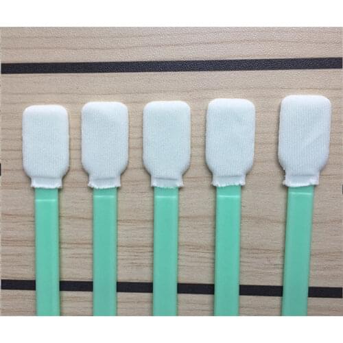 100 Pieces Wet Sensor Cleaning Kit Cleaner SWAB Solvent Foam Tipped Cleaning Sponge Sticks swab 10mm wide