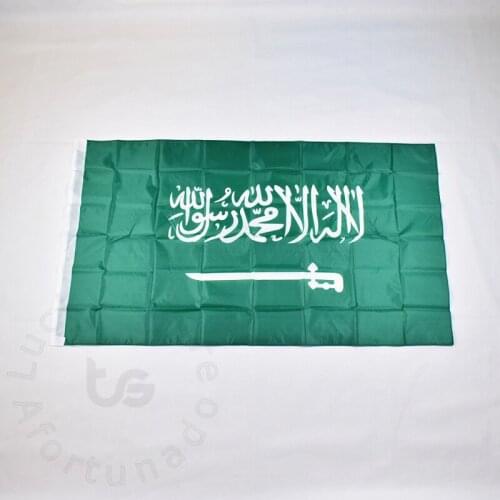 Saudi Arabia 90*150cm flag Banner Hanging Saudi Arabia National flag for meet,Parade,party.Hanging,decoration