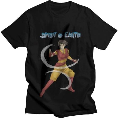 Avatar The Last Airbender T Shirt Mens 100% Cotton Print T-shirts Streetwear Tshirt Short Sleeve Anime The Legend of Aang Tees
