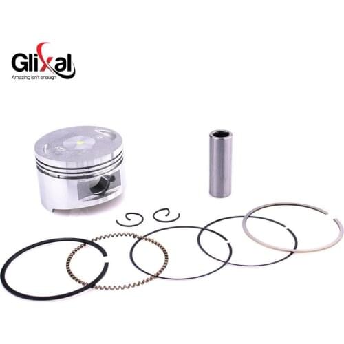 Glixal GY6 150cc 157QMJ 57.4mm Piston Kit Ring for TANK ROKETA JALON STRADA TaoTao Peace Moped Scooter ATV Go kart, UTV