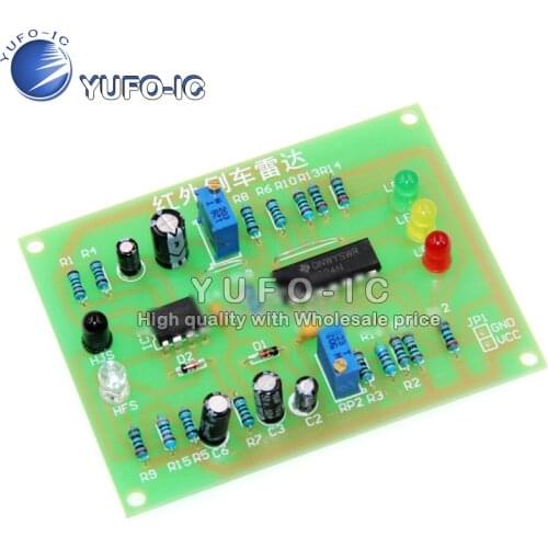 Infrared reversing radar electronic production suite infrared reverse speed reminders DIY electronics assembly debugging