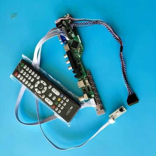 Kit for LTN156AT19 LED LCD 1366x768 40pin VGA TV Controller Doard Screen Audio Display USB Panel Remote AV LVDS HDMI Monitor