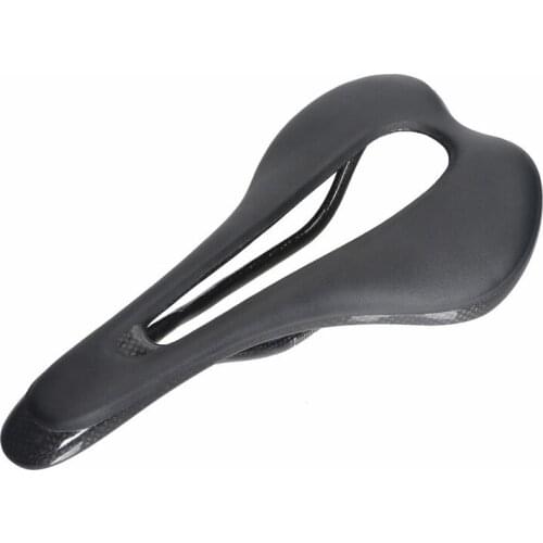 Super Lightweight Oversized Hollow Breathable Carbon Fibre Leather Road Bike Saddle Front Seat Mat Mountain Bicycle Accessories