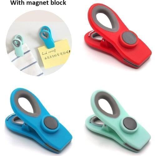 Creative Refrigerator Magnet Clip Cabinet Doors Fridge Magnet Message Posted Household Adornment Food Seal Clamp Kitchen Tools