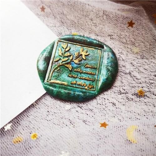 Plant leaves stamp squal head of Sealing stamps Retro Wood Stamp Wax Seal Stamp Wedding sealing Stamp wax seals