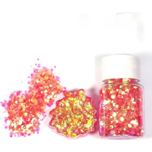 6 Pcs/set Glitter Filling Material Epoxy Filler Decoration Ornaments DIY Tool Sequin Resin Mold Accessories X7YC