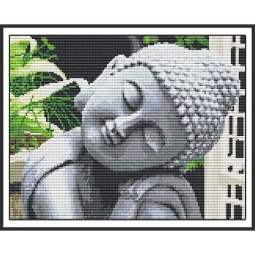 Sleeping Buddha Counted Cross Stitch Kits Sale Aida Fabric 14CT 11CT Printed Canvas DIY Handmade Needlework Sets Embroidery Kits
