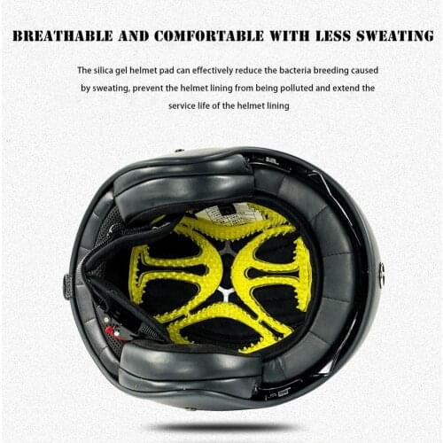 Bicycle Helmet Pad Silicone Helmet Pad Cushion Thermals Insulation Breathable Universal Helmet Inner Liner Bike Accessories