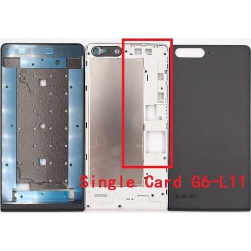 BaanSam New Front Frame Middle Frame Battery Door Back Cover Housing Case For Huawei Ascend G6 G6-L11 Special Version