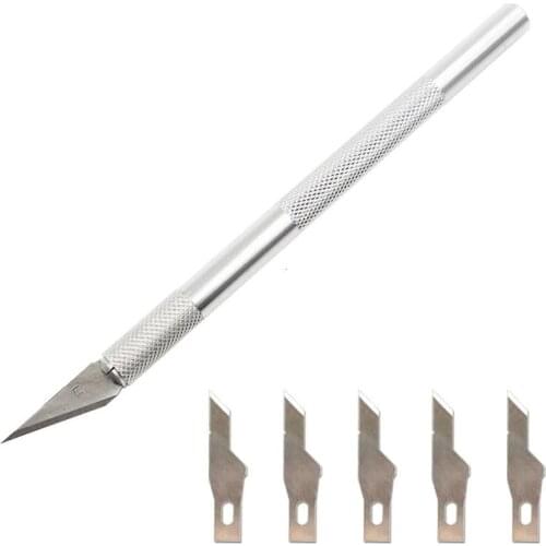 Precision Hobby Cutting Knife with 5pcs NO.16 Blades+1pcs NO.11 Blades Clay Sculpting Sprinkles Comestibles Para Decorar Tortas